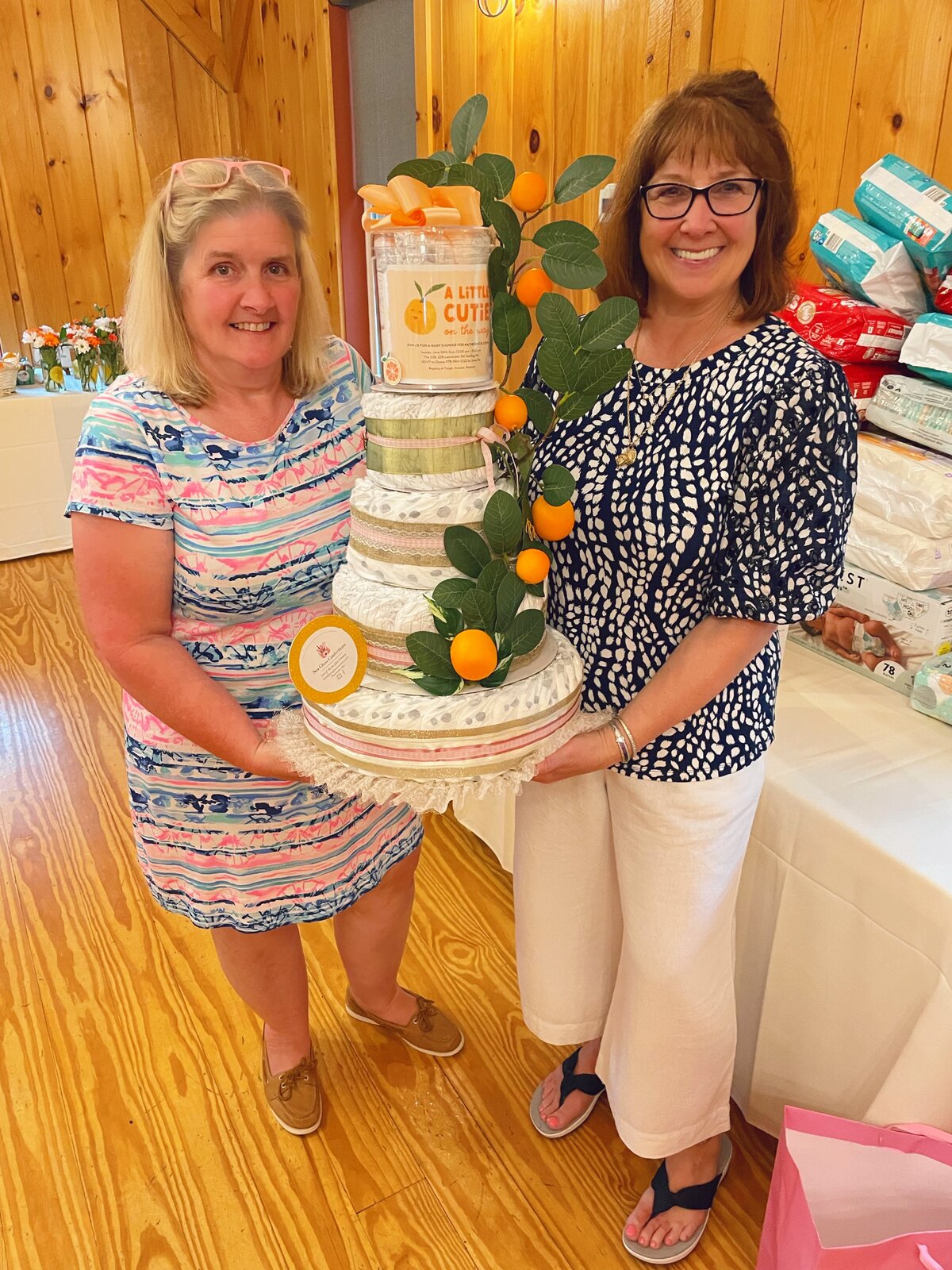 Custom Celebration Cake with Customers